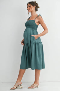 Tayla Tiered Smock Top Dress - Yo Mama Maternity