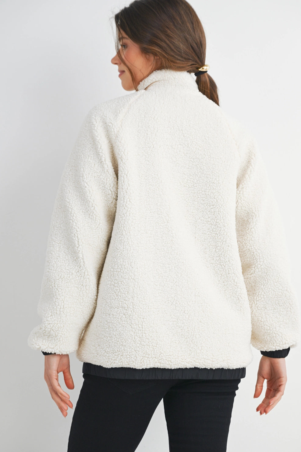 Aspen Short Teddy Fleece - Yo Mama Maternity