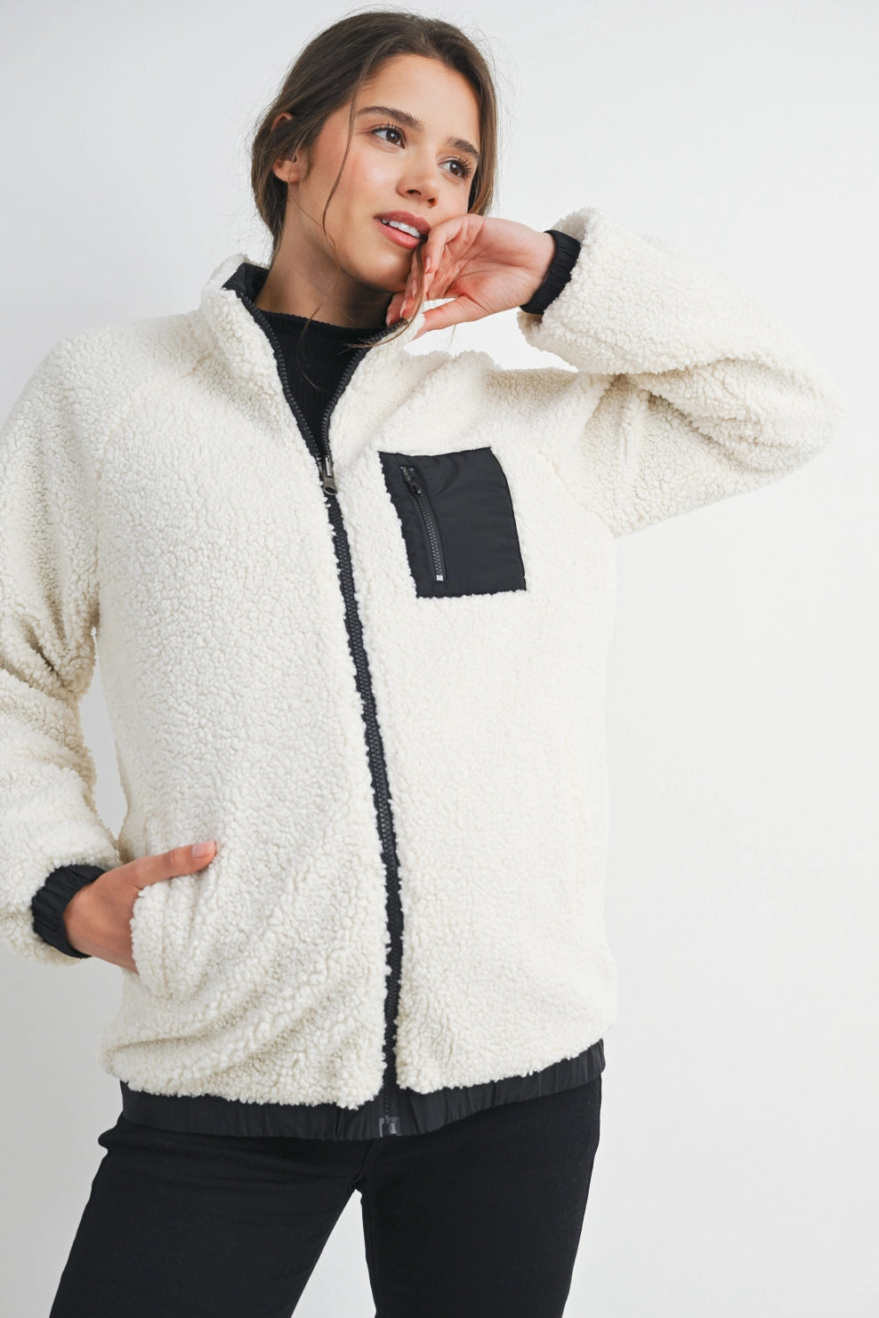 Aspen Short Teddy Fleece - Yo Mama Maternity