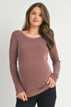 Bella Ribbed Scoop Neck Tee