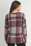 Plaid Crewneck Sweatshirt