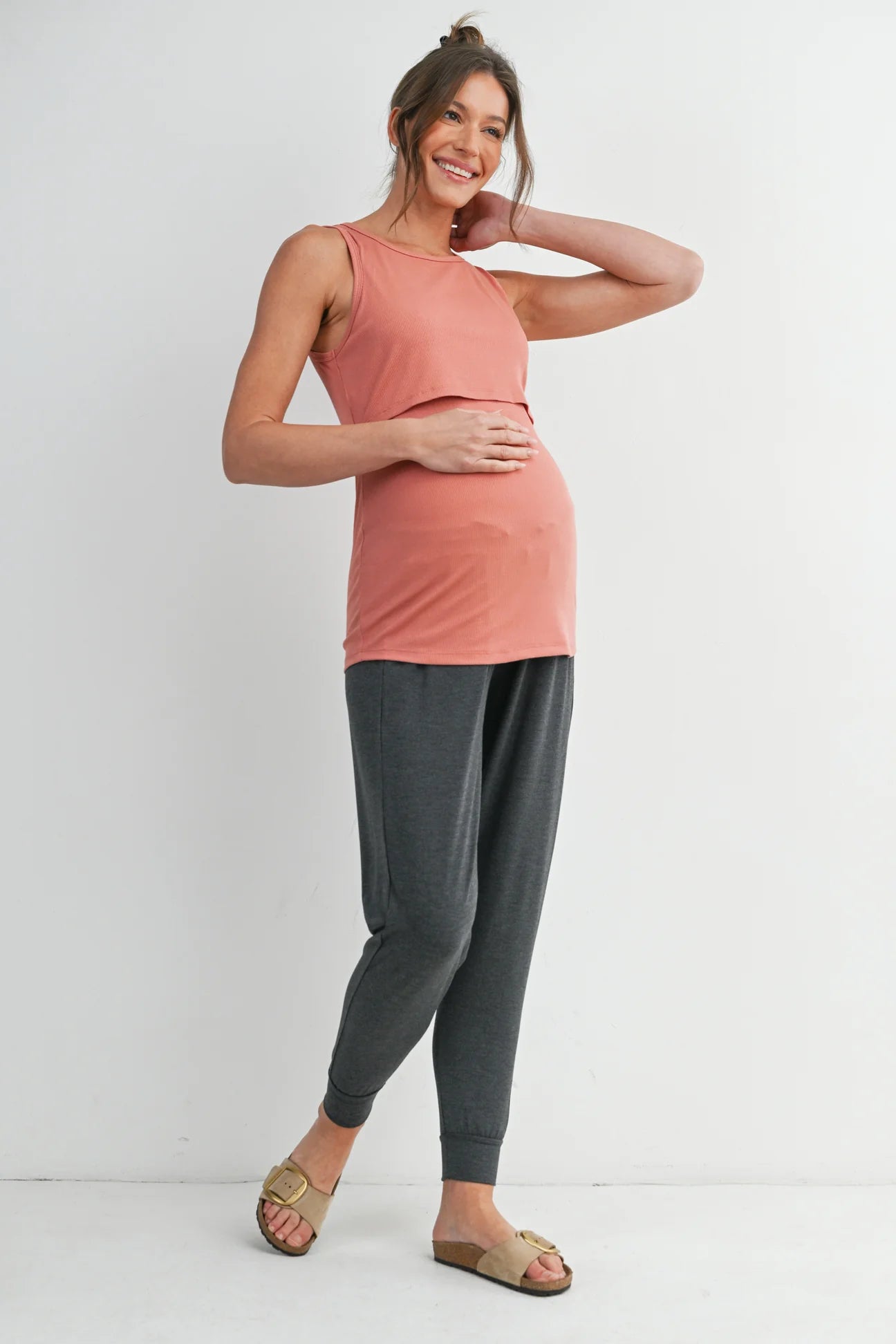 Bobbi Ribbed Nursing Tank - Yo Mama Maternity