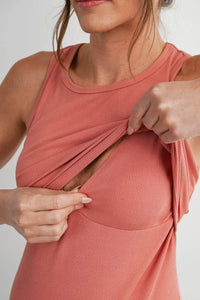 Bobbi Ribbed Nursing Tank - Yo Mama Maternity