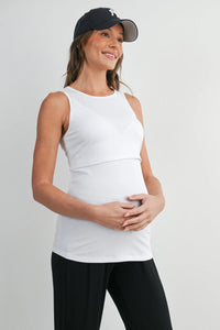 Bobbi Ribbed Nursing Tank - Yo Mama Maternity