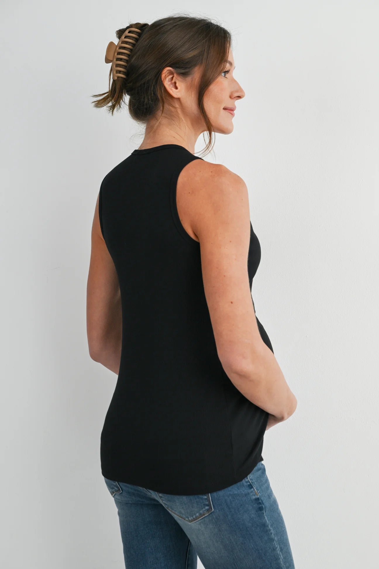 Bobbi Ribbed Nursing Tank - Yo Mama Maternity