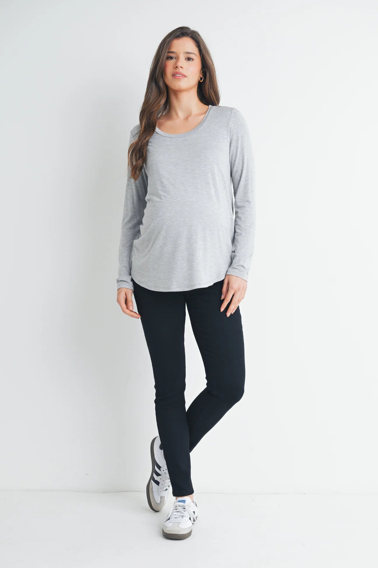 Leah LS Maternity & Nursing Tee - Yo Mama Maternity