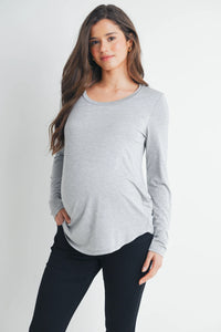 Leah LS Maternity & Nursing Tee - Yo Mama Maternity