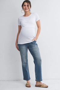 Maxine Ribbed Lift Up Tee - Yo Mama Maternity