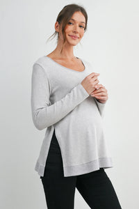 Whitney Cozy Side Split Top