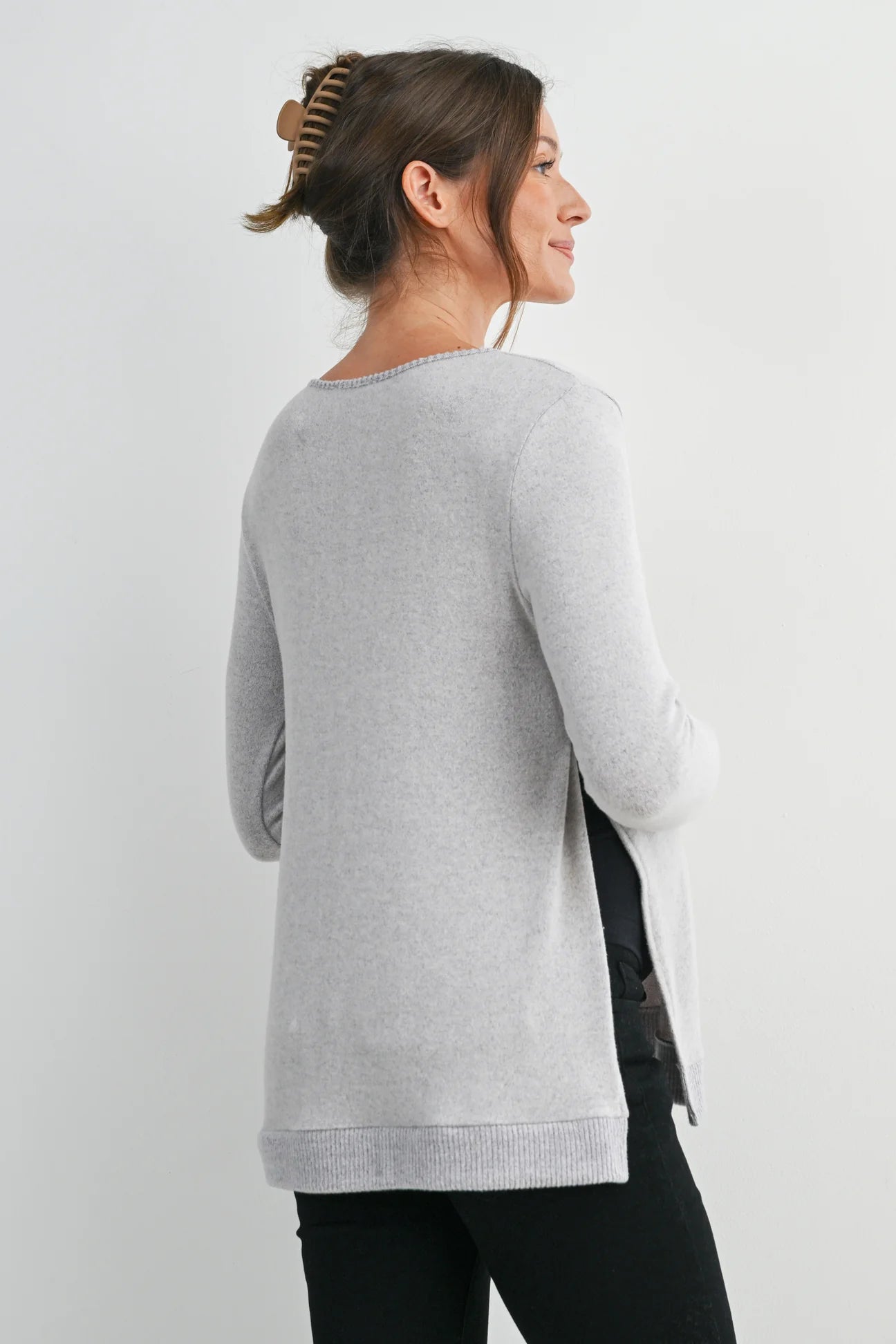 Whitney Cozy Side Split Top