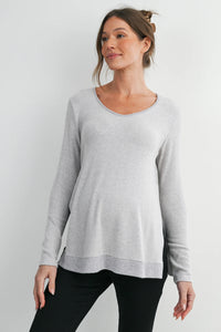 Whitney Cozy Side Split Top