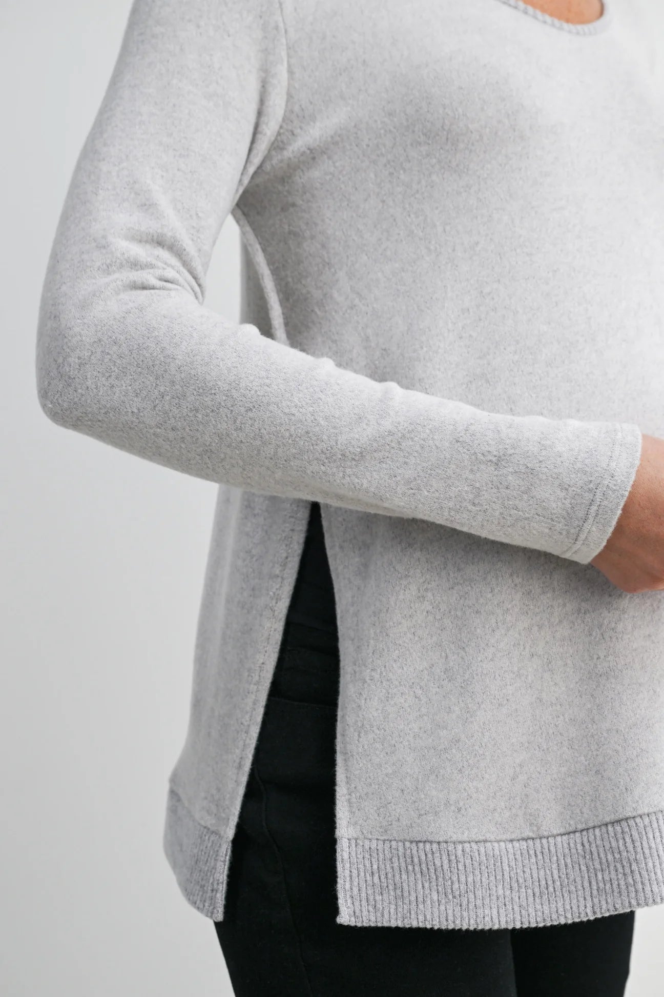 Whitney Cozy Side Split Top