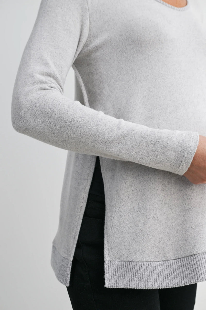 Whitney Cozy Side Split Top - Yo Mama Maternity