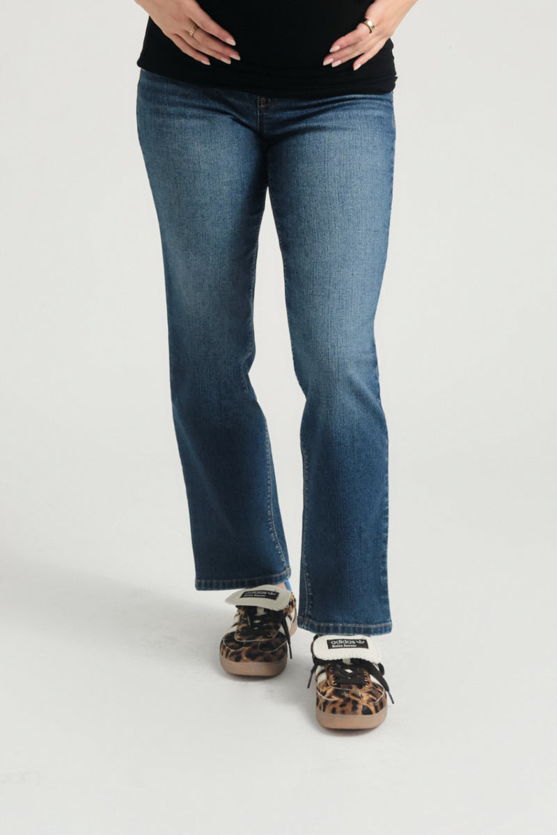 Over Bump Straight Leg Ankle Jean