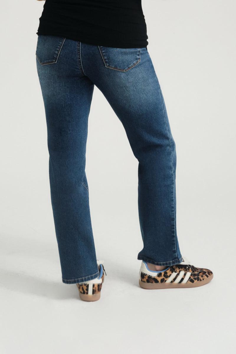 Over Bump Straight Leg Ankle Jean