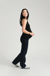 Over Bump Relaxed Straight Leg Jeans