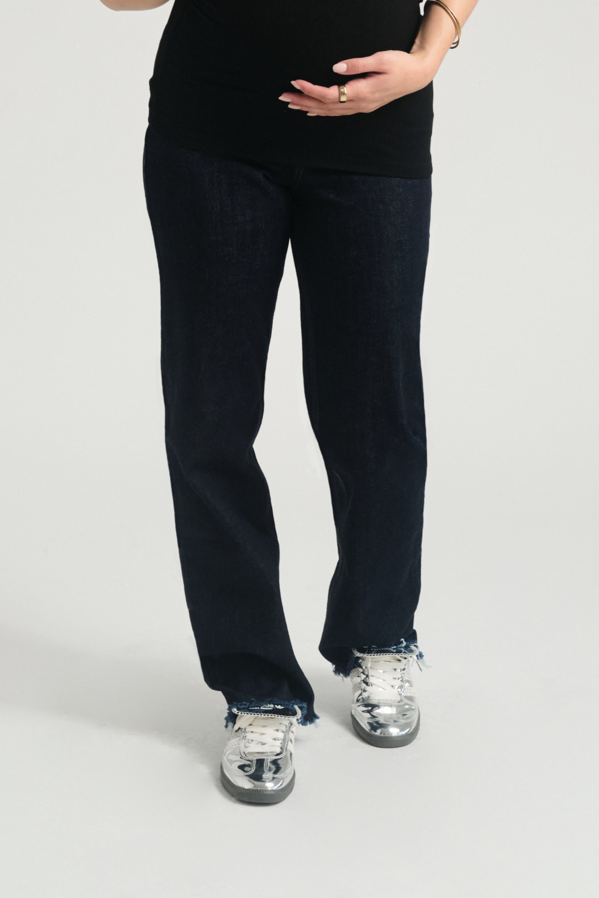 Over Bump Relaxed Straight Leg Jeans - Yo Mama Maternity