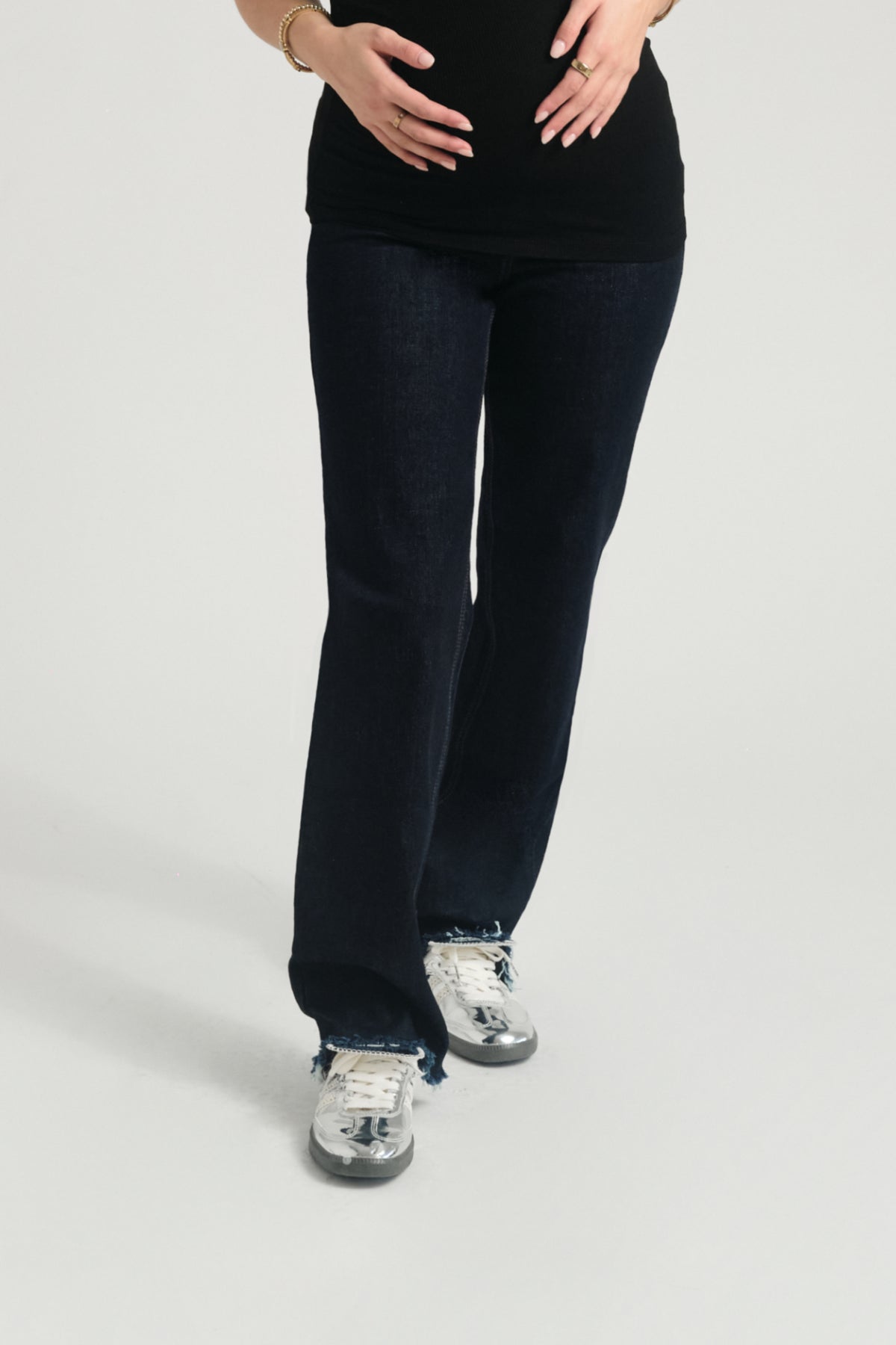 Over Bump Relaxed Straight Leg Jeans - Yo Mama Maternity