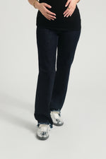 Over Bump Relaxed Straight Leg Jeans