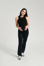 Over Bump Relaxed Straight Leg Jeans