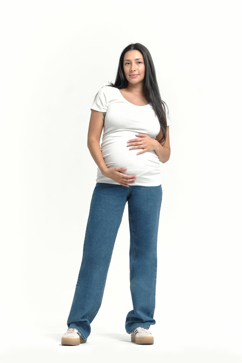 Baggy Straight Leg Denim - Yo Mama Maternity