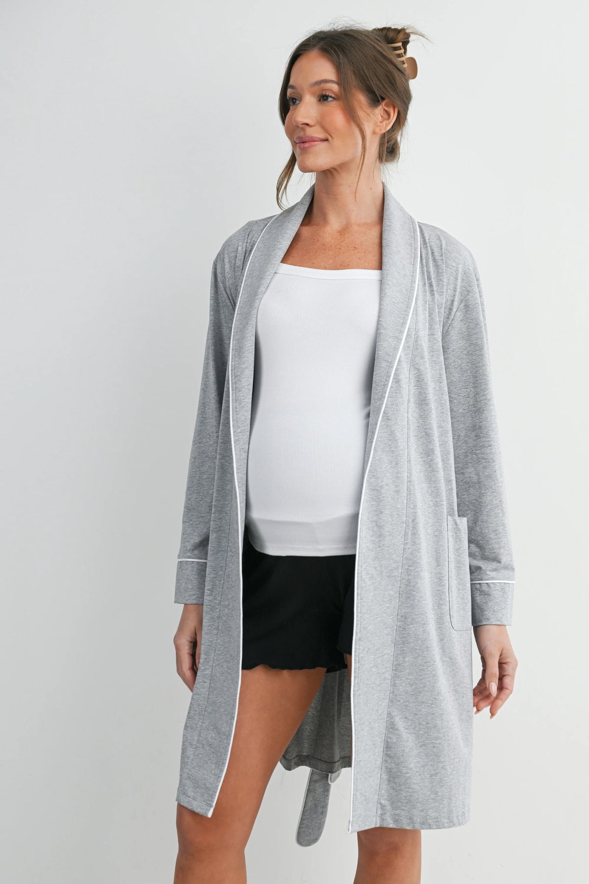 Natalie Belted Robe - Yo Mama Maternity