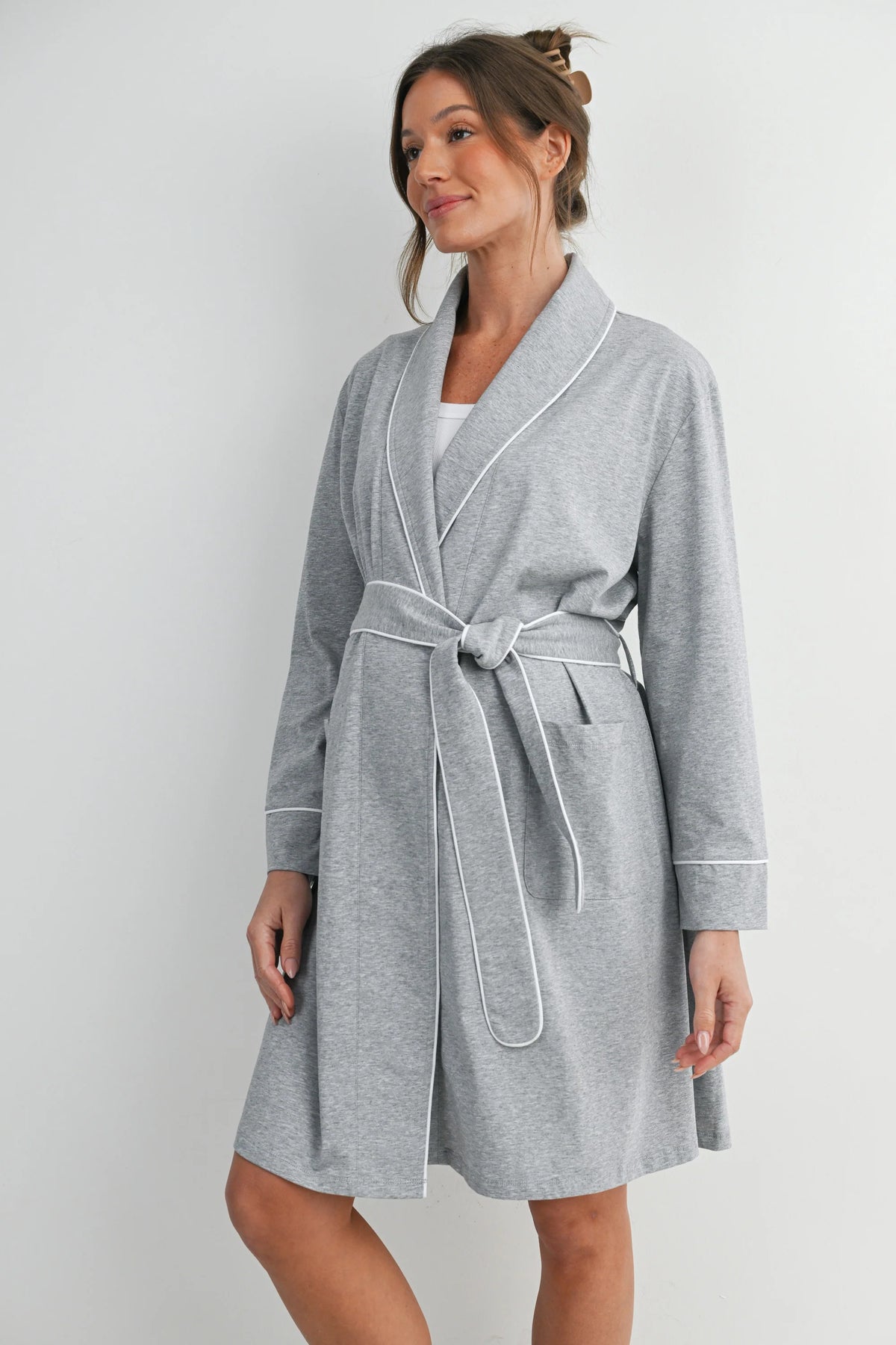 Natalie Belted Robe - Yo Mama Maternity
