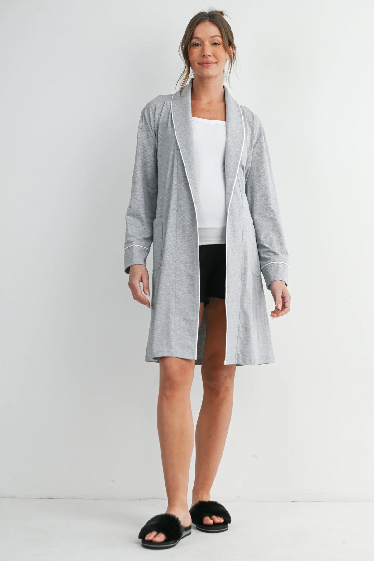 Natalie Belted Robe - Yo Mama Maternity