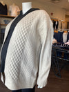Cable Knit Open Cardigan