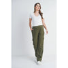 Straight Leg Ponte Cargo Pants