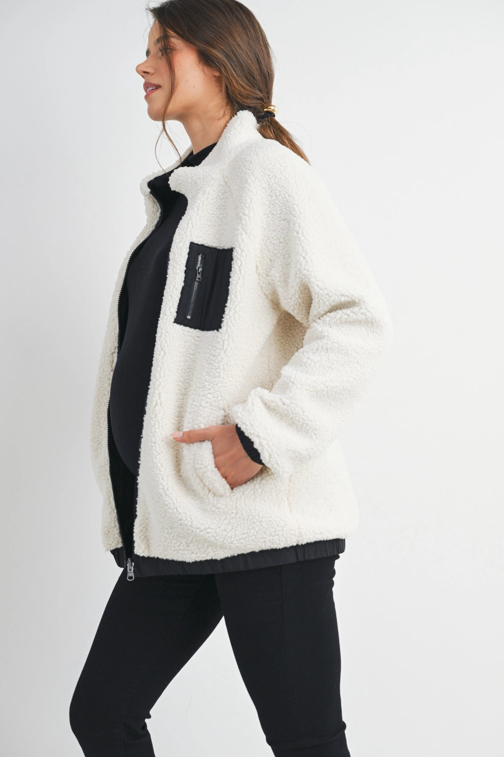 Aspen Short Teddy Fleece - Yo Mama Maternity