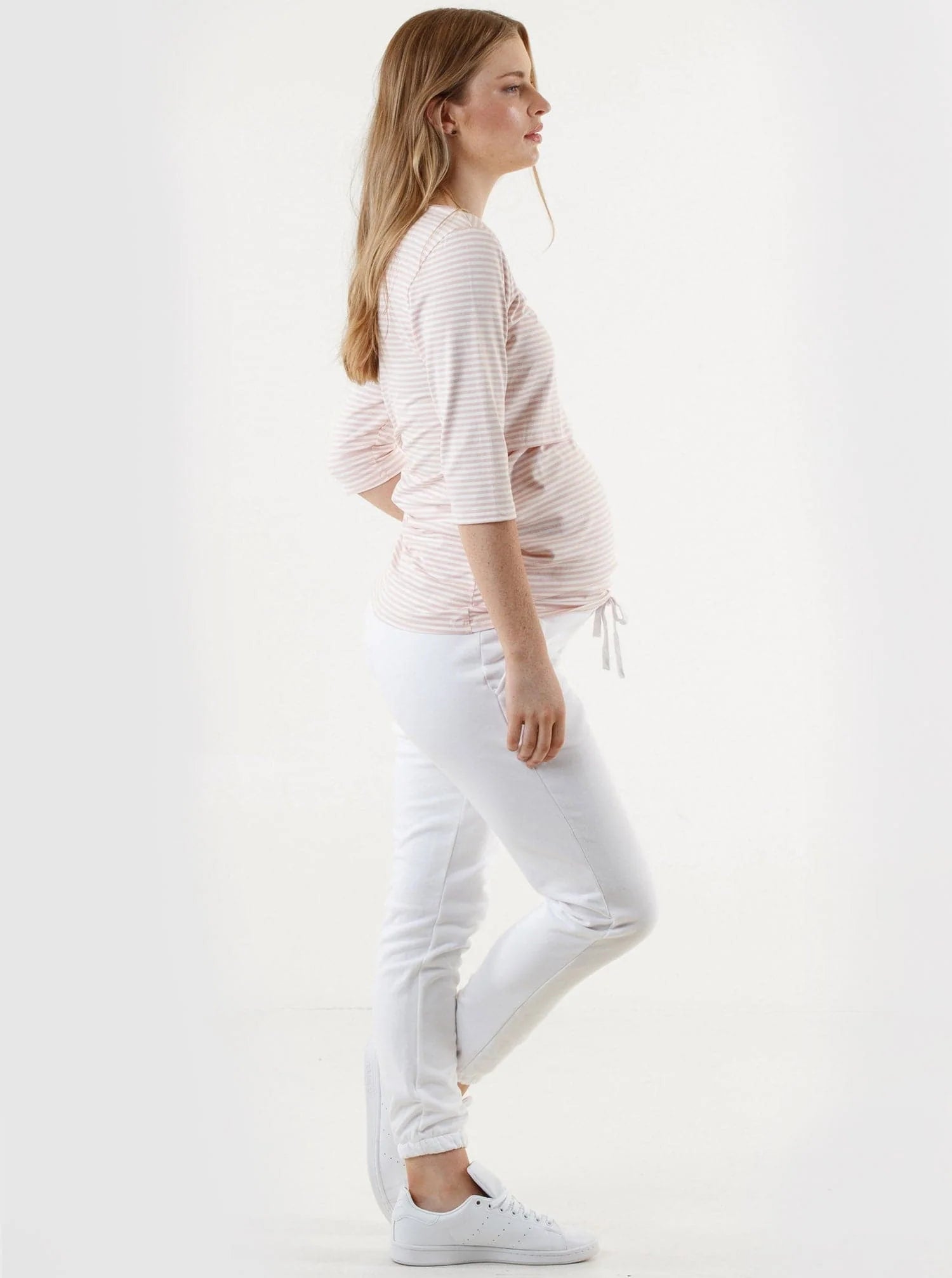 Mara Stripe Nursing Tee - Yo Mama Maternity