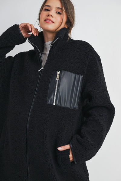 Louise Long Oversized Teddy Coat