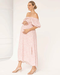 Amie Smocked Floral Dress - Yo Mama Maternity