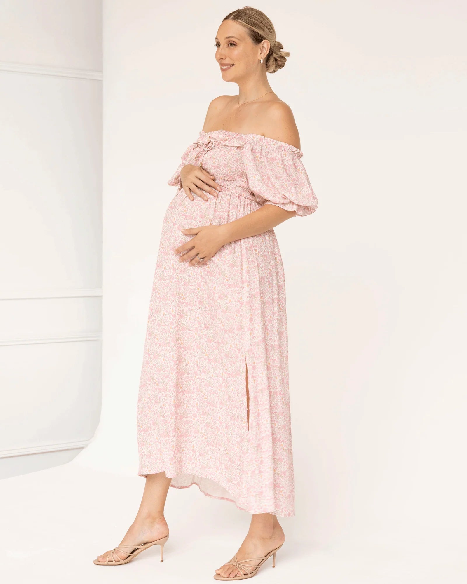 Amie Smocked Floral Dress - Yo Mama Maternity
