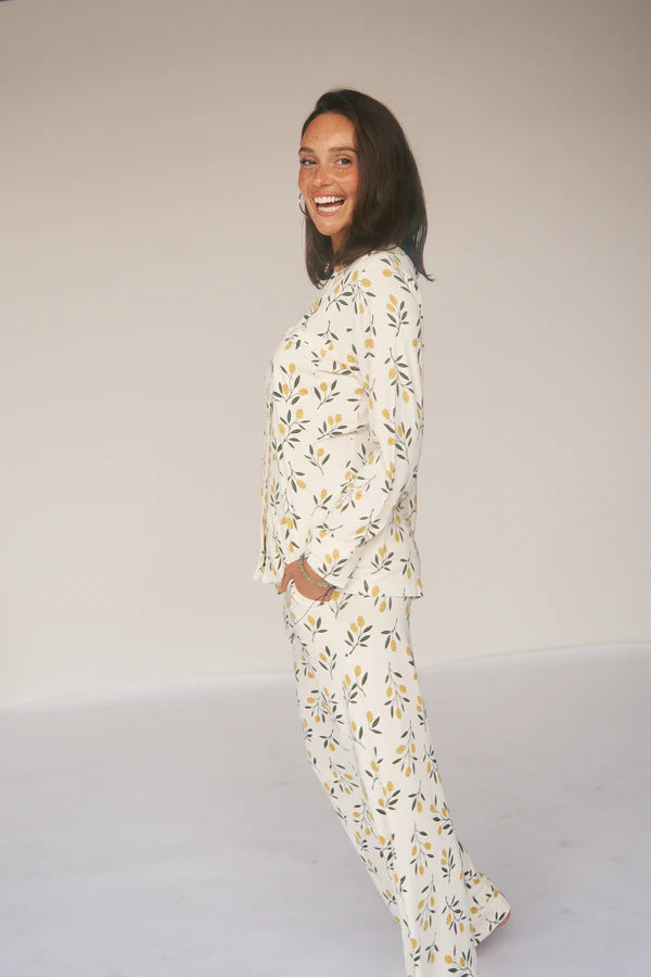 Olive Ladies Collared Set - Yo Mama Maternity
