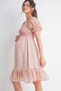 Betty Floral Smocked Dress - Yo Mama Maternity