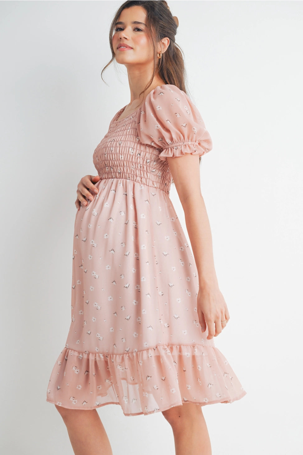 Betty Floral Smocked Dress - Yo Mama Maternity
