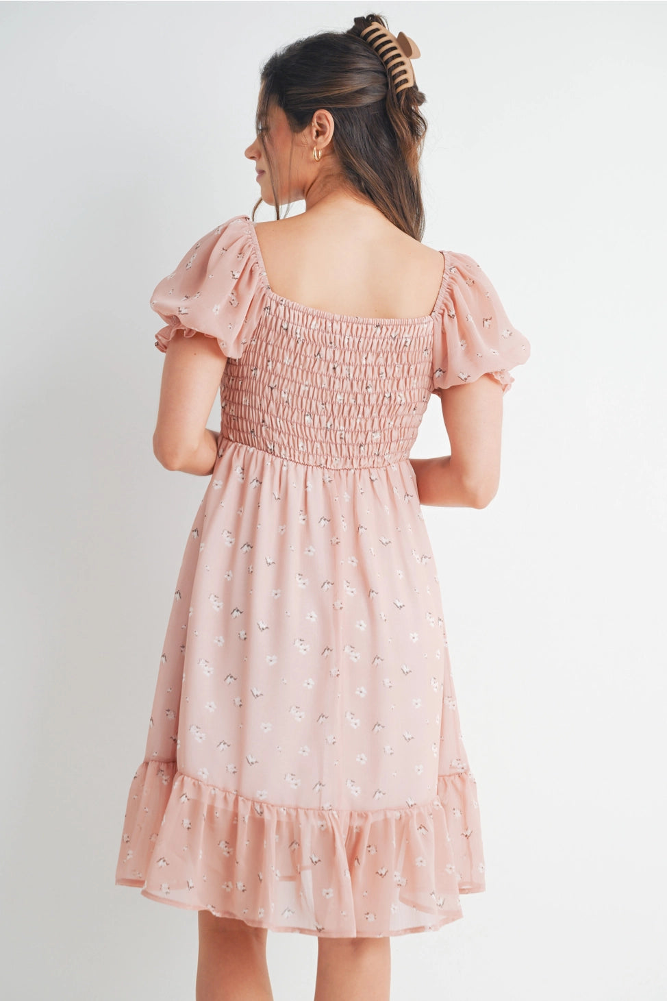 Betty Floral Smocked Dress - Yo Mama Maternity