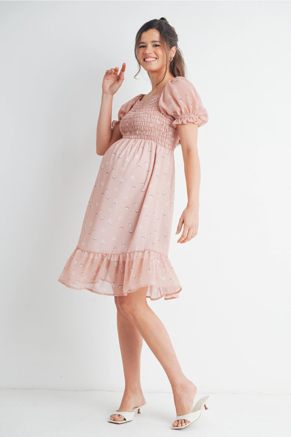 Betty Floral Smocked Dress - Yo Mama Maternity
