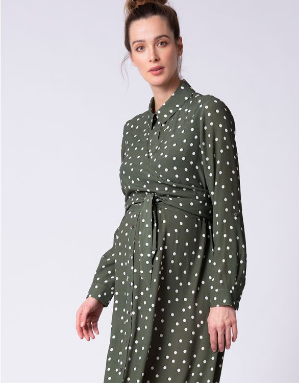 Polka Dot Shirt Dress