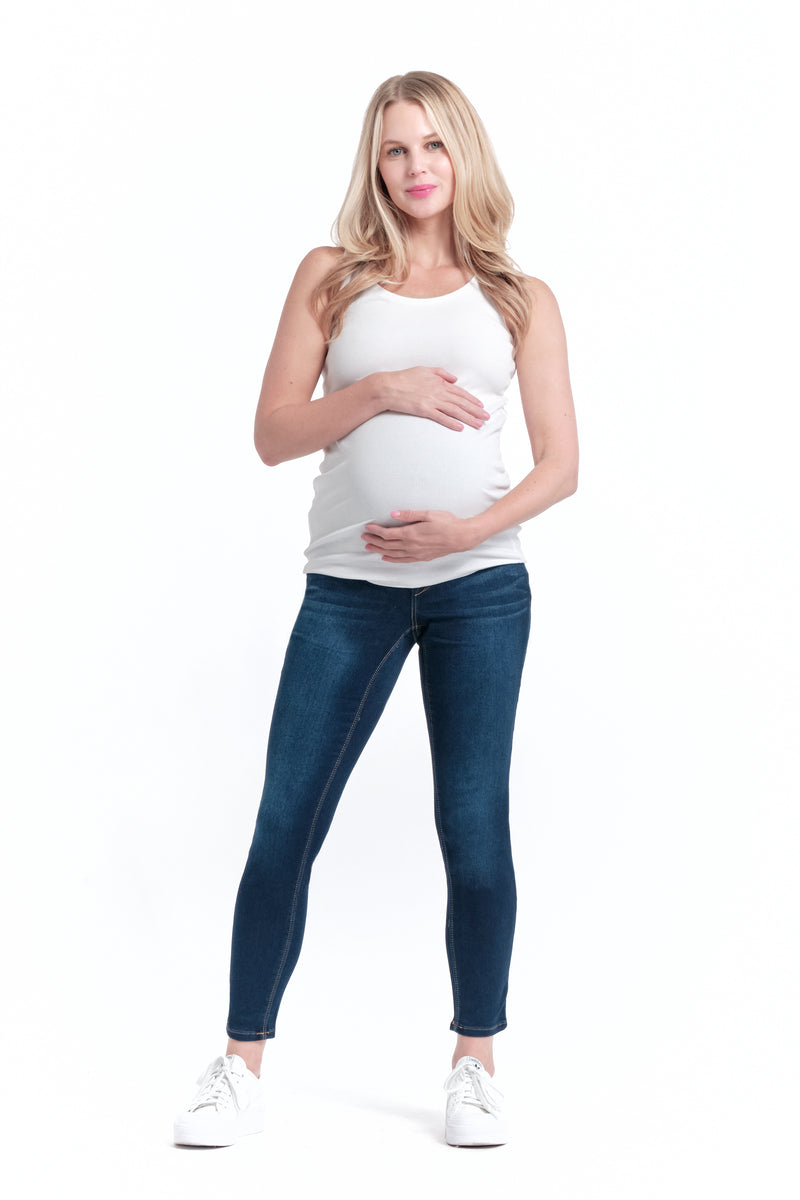 Butter Denim Over Bump Ankle Jean - Yo Mama Maternity