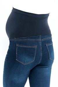 Butter Denim Over Bump Ankle Jean - Yo Mama Maternity