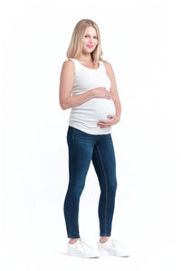 Butter Denim Over Bump Ankle Jean - Yo Mama Maternity