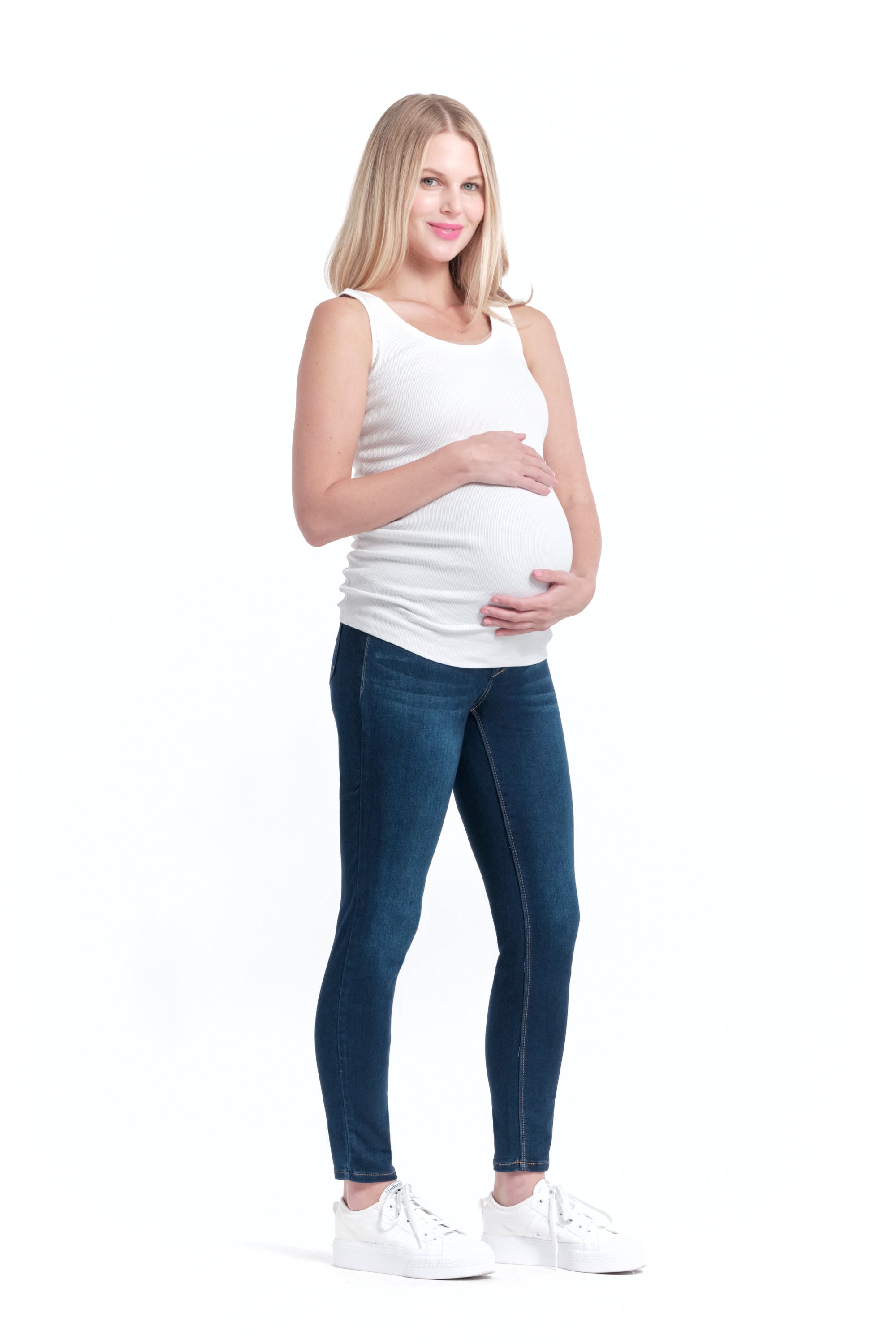 Butter Denim Over Bump Ankle Jean - Yo Mama Maternity