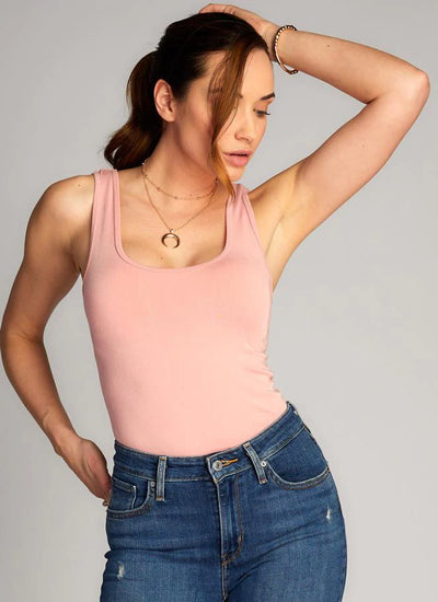Bamboo Cotton Scoop Tank - Yo Mama Maternity