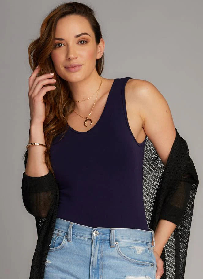 Bamboo Cotton Scoop Tank - Yo Mama Maternity