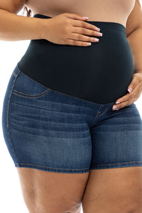 Overbump Plus Size Denim Short - Yo Mama Maternity