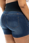 Overbump Plus Size Denim Short