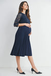Eden Lace Pleated Dress